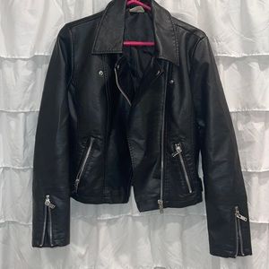 Faux leather jacket